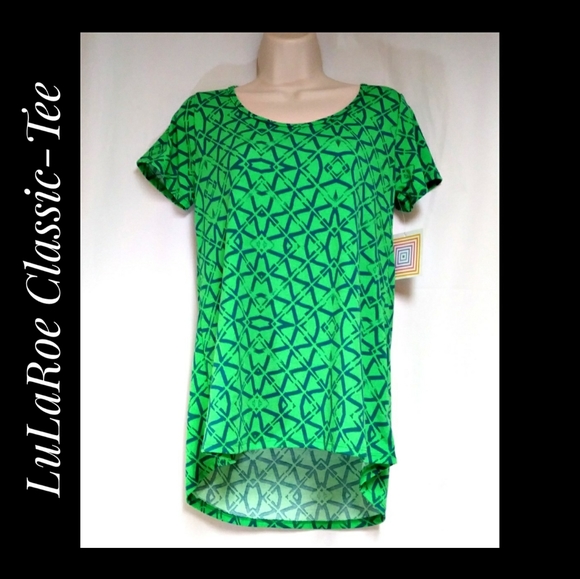 LuLaRoe Classic Tee Shirt Fluorescent Green XXS